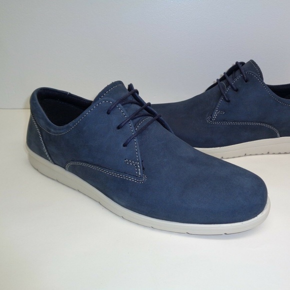 Steve Madden CLAY Navy Blue Leather New Lace Shoes main image 5